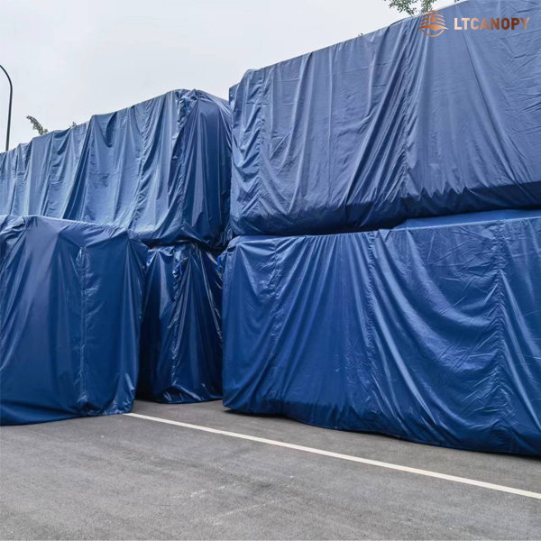 Waterproof Covering Tarpaulin 40ft Container Cover PVC Coated Tarp-Shipping Container Tarp