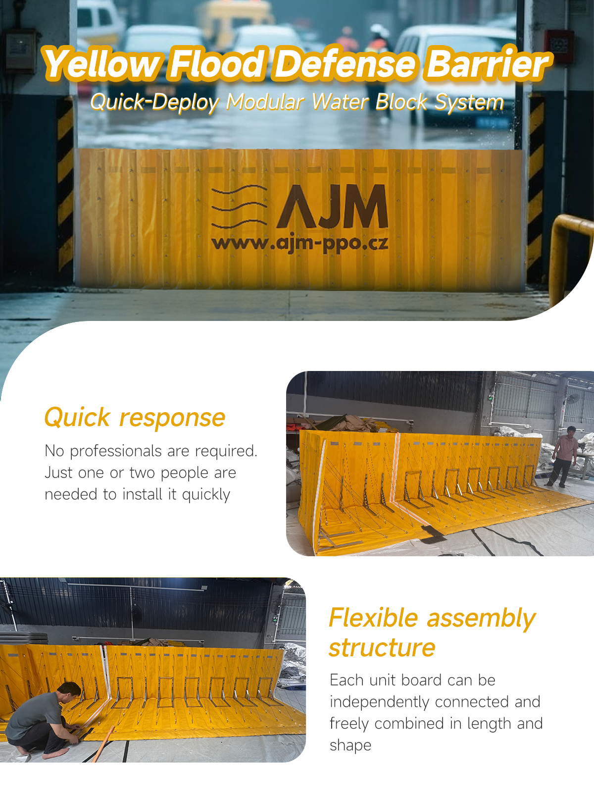 Yellow flood defense barrier,Flood Barrier,PVC flood barrier,Flood barrier manufacturers,Retractable flood barrier