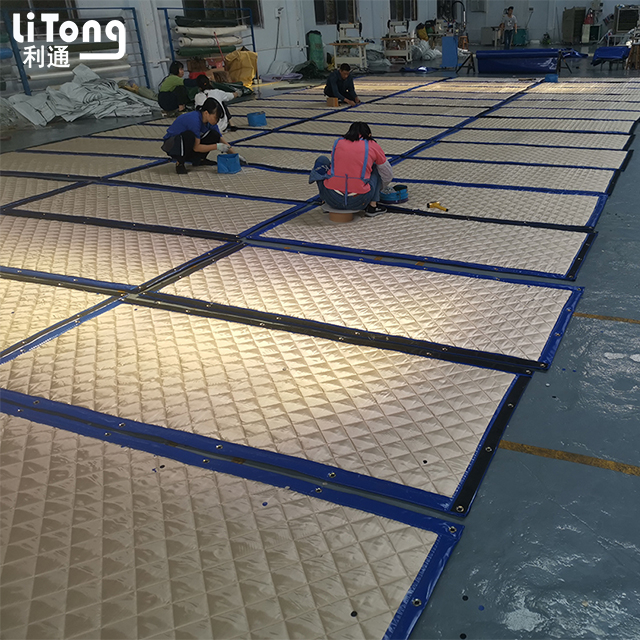 Fire Resistant Soundproof Window Blanket Acoustic Blanket Supplier Foshan Litong Fanpeg Tarpaulin Factory In China