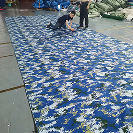 camouflage fire resistant pvc heavy duty fabric tarp for container cover supplier foshan litong fanpeng factory