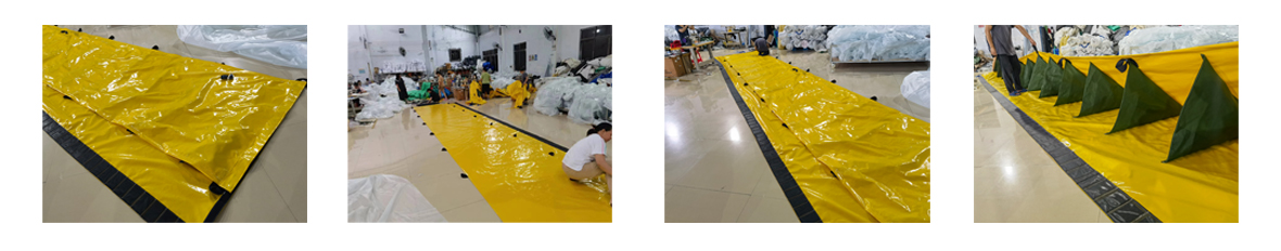 yellow flood barrier The Hypotenuse water barrier-SUPPLIER CHINA