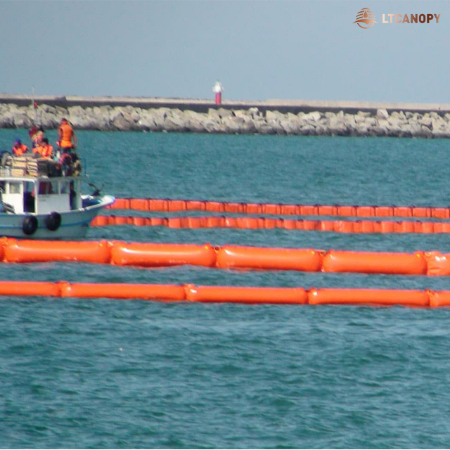 Floating Booms And Barriers China PVC Oil Boom Fence Boom Manufacturers And Supplier