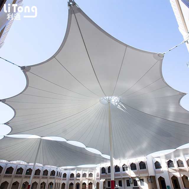 Desiger Tensile Membrane Structure-China PVC Fabric Street Umbrellas-Architectural Fabric