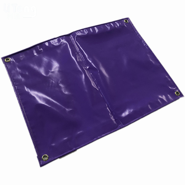 Purple Abrasion Resistant PVC Heavy Duty Fabric Coated Tarpaulin For Roll-Up Door