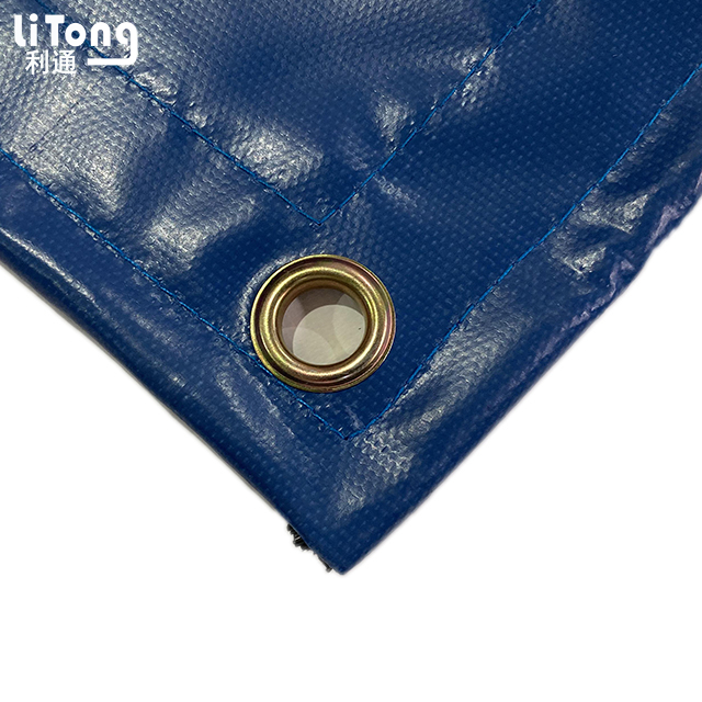 Blue Waterproof PVC Knife Coated Tarp For Container Cover