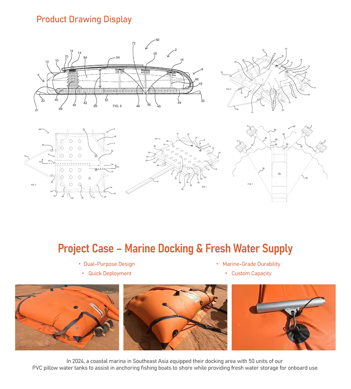 PVC boat water tank,pillow water bladder for boats,marine fresh water storage tank,portable boat water container,anchoring boat water bladder