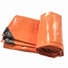 12MX16M 0.60MM 730g Orange Heavy Duty Anti-Flame Fabric Mesh Coated Tarp For Hay Cover