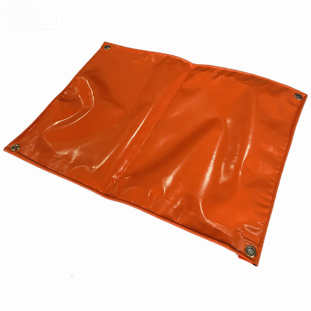Orange Tear Resistant PVC Fabric Tarpaulin For Flexible Flood Control Tube