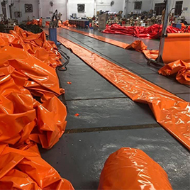orange fire resistant for pvc flood barrier supplier foshan litong factory