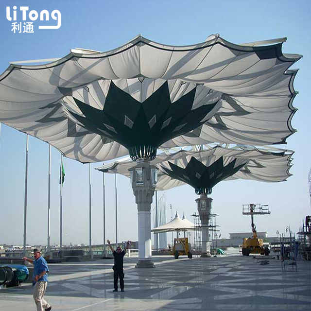 Desiger Tensile Membrane Structure-China PVC Fabric Street Umbrellas-Architectural Fabric