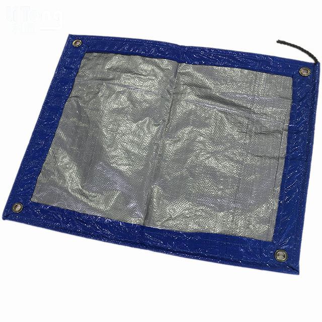 Blue Silver 180GSM Dustproof PE tarp For Goods Cover