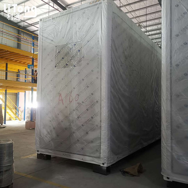 0.45MM 560gsm Transparent Fire Resistant PVC Mesh Coated Tarpaulin For 40GP Cantainer Cover