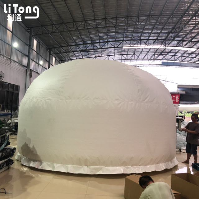 High Quality 0.9mm PVC Fabric Coated Tarp For Membrane Structure in Round Shape for Methane Stock
