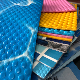 pvc tarpaulin produce into different shape and color supplier foshan litong fanpeng factory
