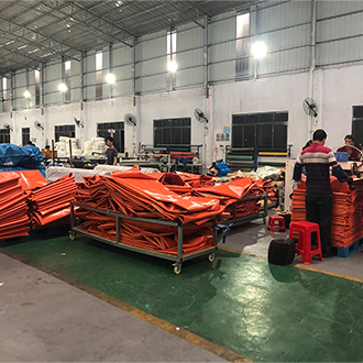 Flood protection barriers inflatable water barrier manufacturer foshan litong fanpeng tarpaulin factory-1