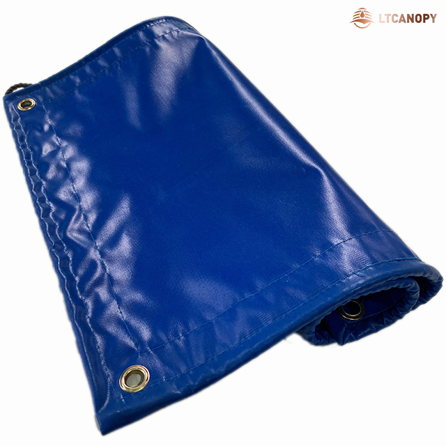 Blue Waterproof PVC Coated Tarpaulin For Lorry Cover