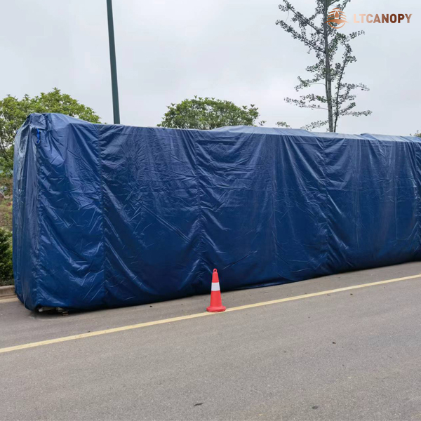 Waterproof Covering Tarpaulin 40ft Container Cover PVC Coated Tarp-Shipping Container Tarp