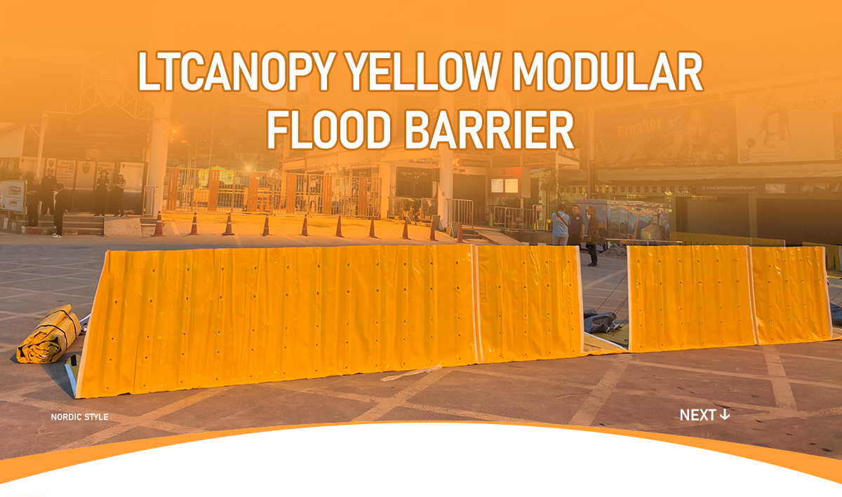 Yellow Flood Barrier,Flood Protection,Rapid Deployment Flood Barrier,flood barrier,flood barrier for sale