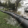 Black Heavy Duty PVC Mesh Coated Tarpaulin For Water Filled Flood Control Barrier