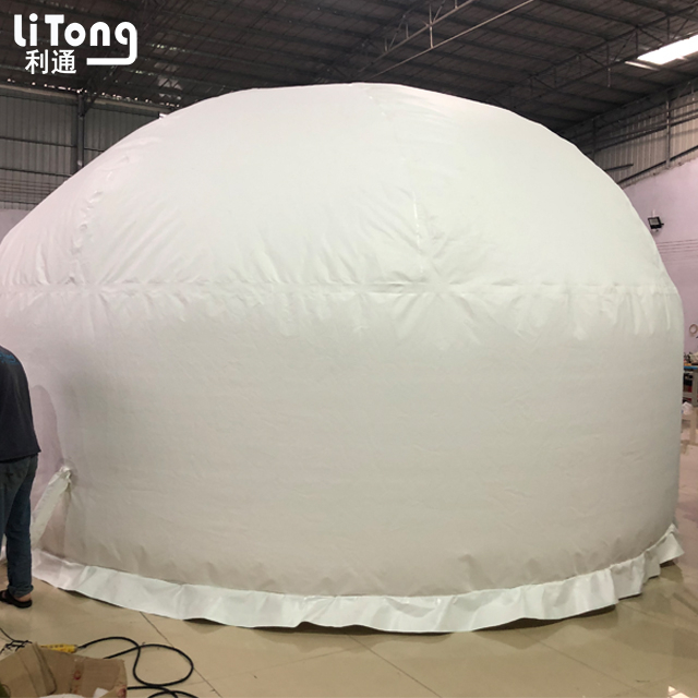 High Quality 0.9mm PVC Fabric Coated Tarp For Membrane Structure in Round Shape for Methane Stock