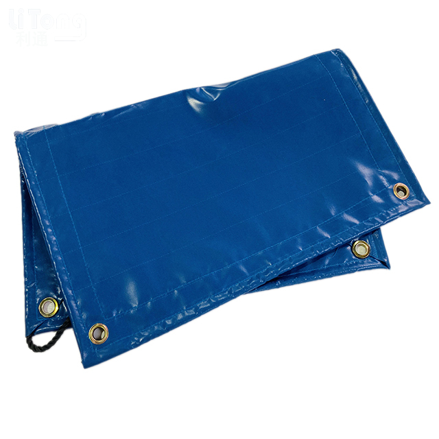 Blue Waterproof PVC Knife Coated Tarp For Container Cover
