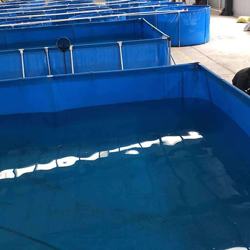 PVC blue net cloth aquaculture fish pond