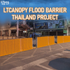 LTCANOPY Yellow Flood Barrier Deployed in Mae Sai River, Thailand
