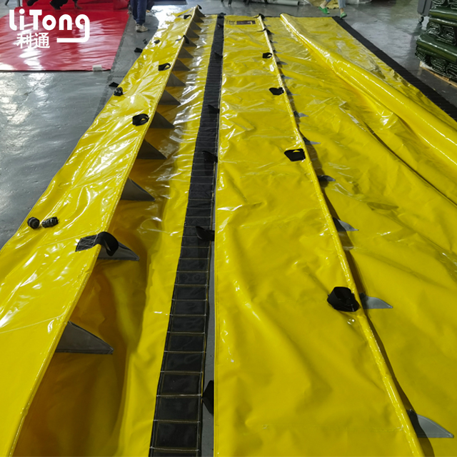 Yellow Glood Gate For Defensing 300mm High Flood With LOGO Supply by LITONG -Made in China