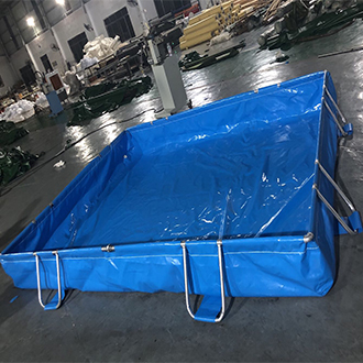 blue heavy duty pvc fabric mesh coated tarp for biofloc tarpaulin supplier foshan litong fanpeng factory
