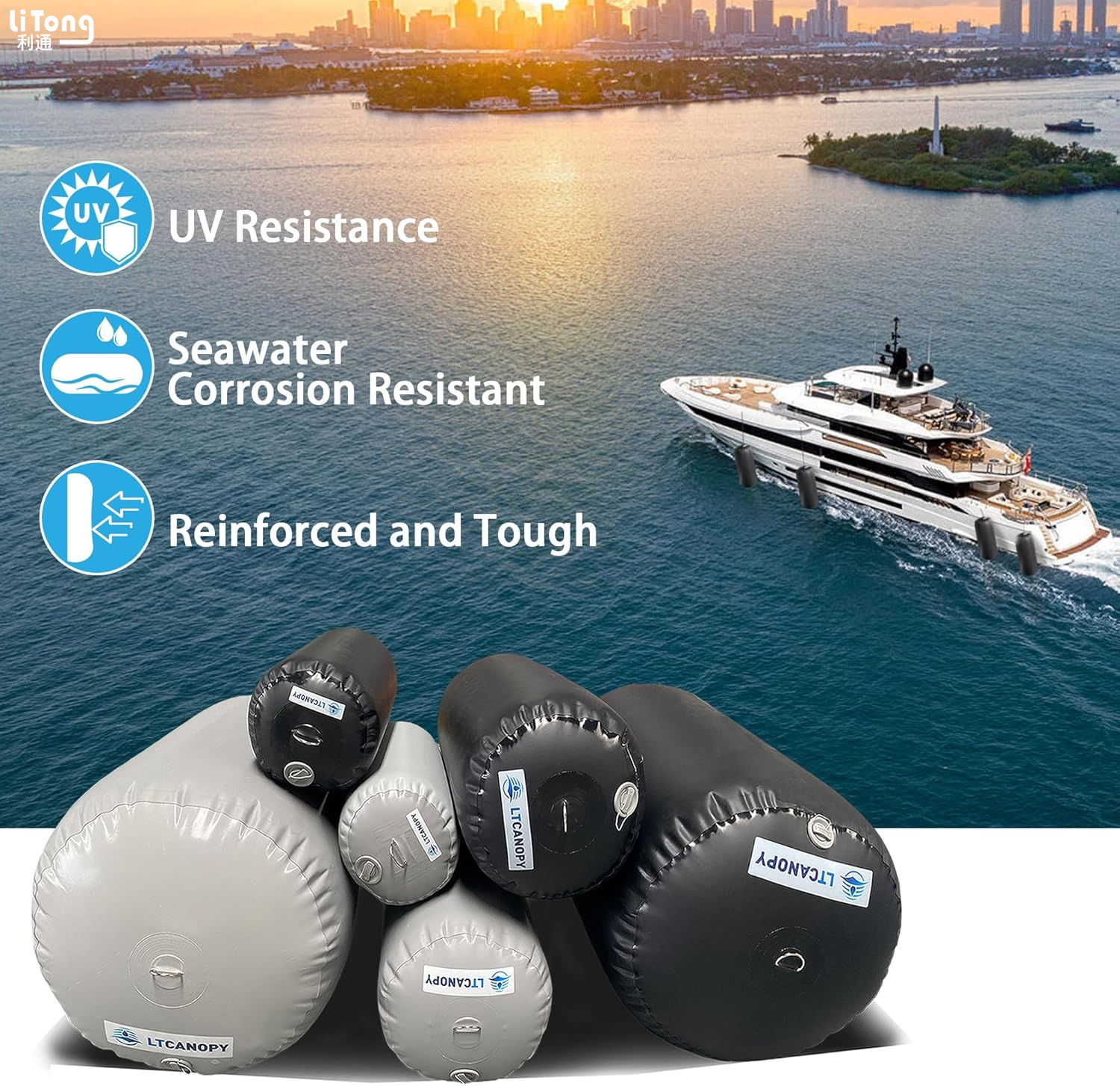 0.9mm military grade Inflatable fenders