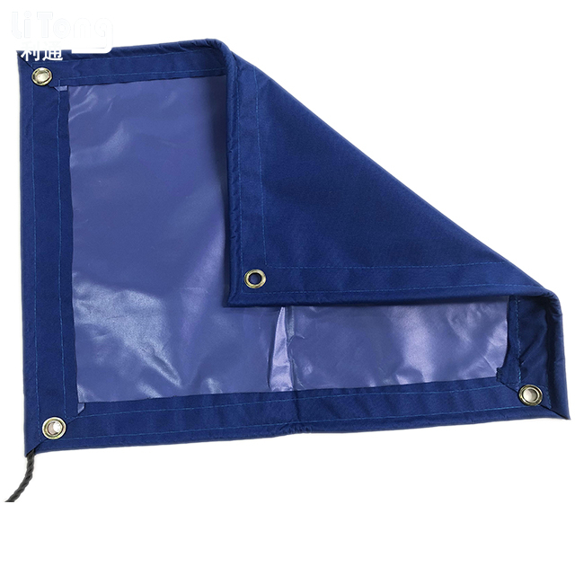 Dark Blue Oxford Tarp For Side Curtain Semi Truck Cover