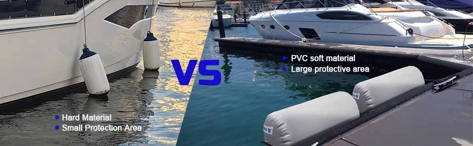 Heavy Duty Marine Fenders,Portable Inflatable Boat Bumpers,Quick Inflate Ship Airbags,Non-Scratch Hull Protectors,Lightweight Yacht Fenders