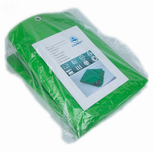 4Mx4M 0.40mm 530g Light Green PVC 100% Waterproof Fabric Mesh Coated Tarp For Canopy