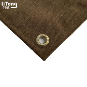 Heavy Duty Canvas Tarps With Zipper Rope Eyelets For Semi-Trailer Cover