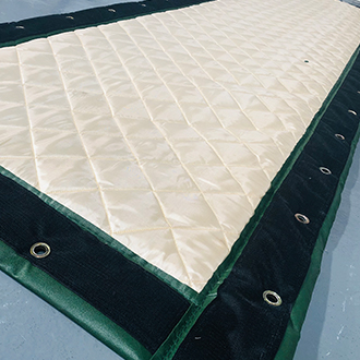 soundproof blanket with velcro sewing on tarpaulin supplier foshan litong fanpeng factory