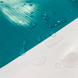 blue and white waterproof pvc fabric mesh coated tarp for biofloc tarpaulin supplier foshan litong fanpeng factory