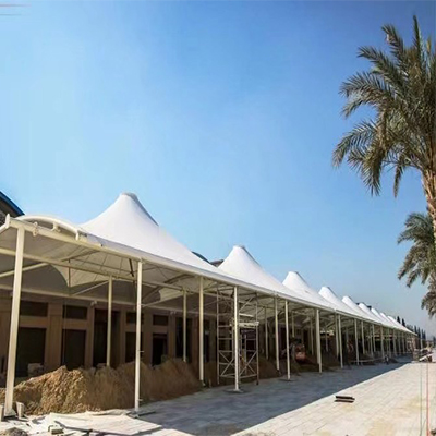 Tensile public area structure Tensile canopy manufacturer foshan litong fanpeng tarp factory