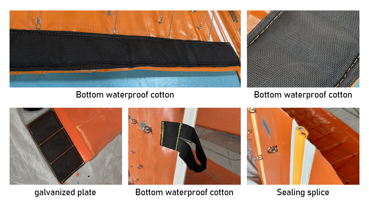 Flood barrier with gate,Flood barrier,Detachable door flood barrier,Flood barrier for commercial premises,Retractable flood barrier