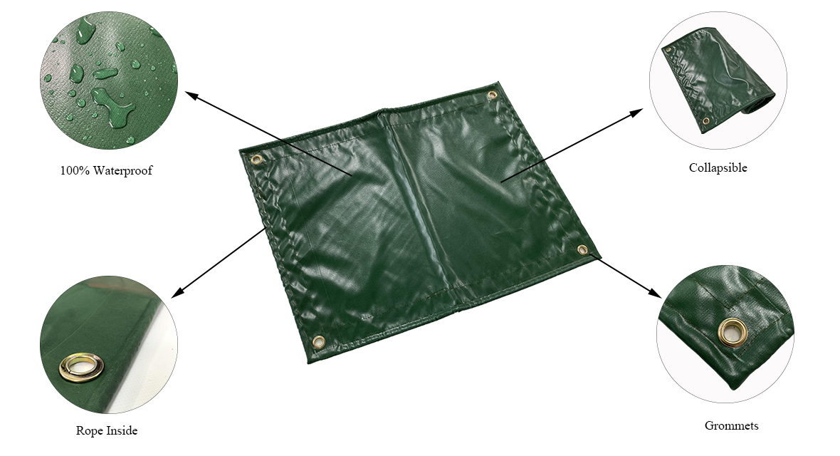 waterproof green tarpaulin tarpaulin sheeting big tarps supplier in China