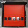 Red High Speed Rapid Flexible PVC Roll Up Door For Freezer industrual Room