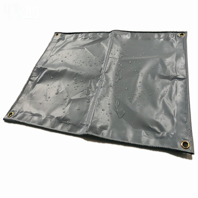 Gray Anti-UV PVC Fabric Coated Tarpaulin For Canopy
