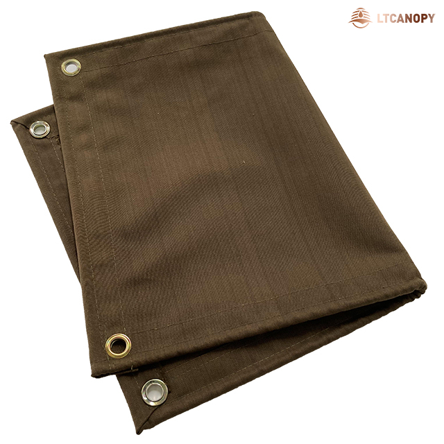 Heavy Duty Canvas Tarps With Zipper Rope Eyelets For SemiTrailer Cover
