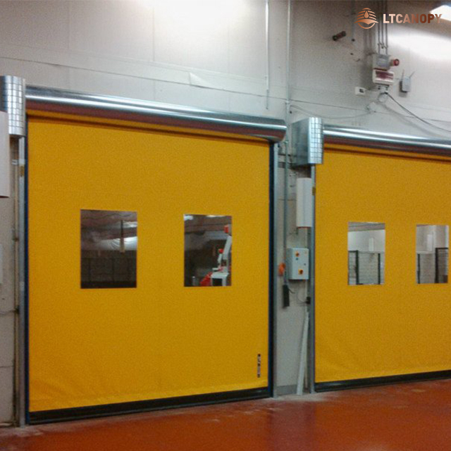 Yellow Automatic High Speed Roll Up Door Manufacturers China