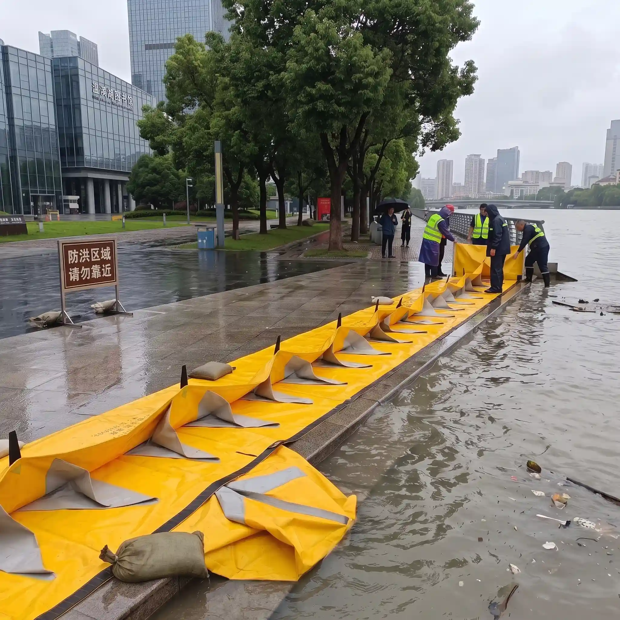 Water Barrier | Flexible Portable Flood Barrier