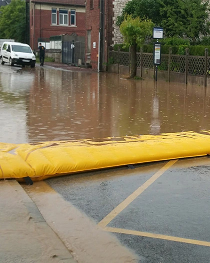 Flood Barrier Application for Urban Street Flood Protection
