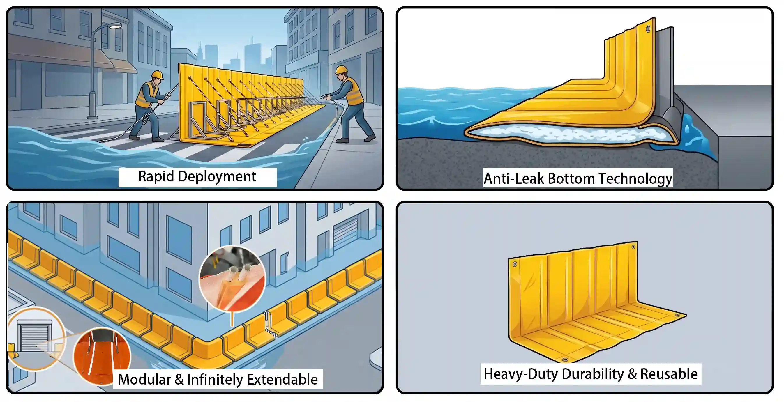 Core Advantages of Movable Flood Barrier