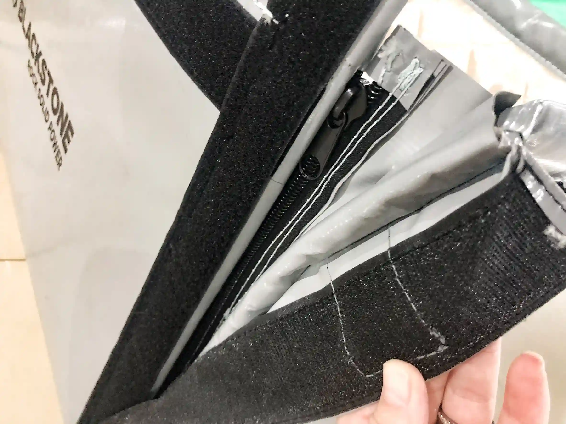 Modular noise reduction cover fast access structure close-up