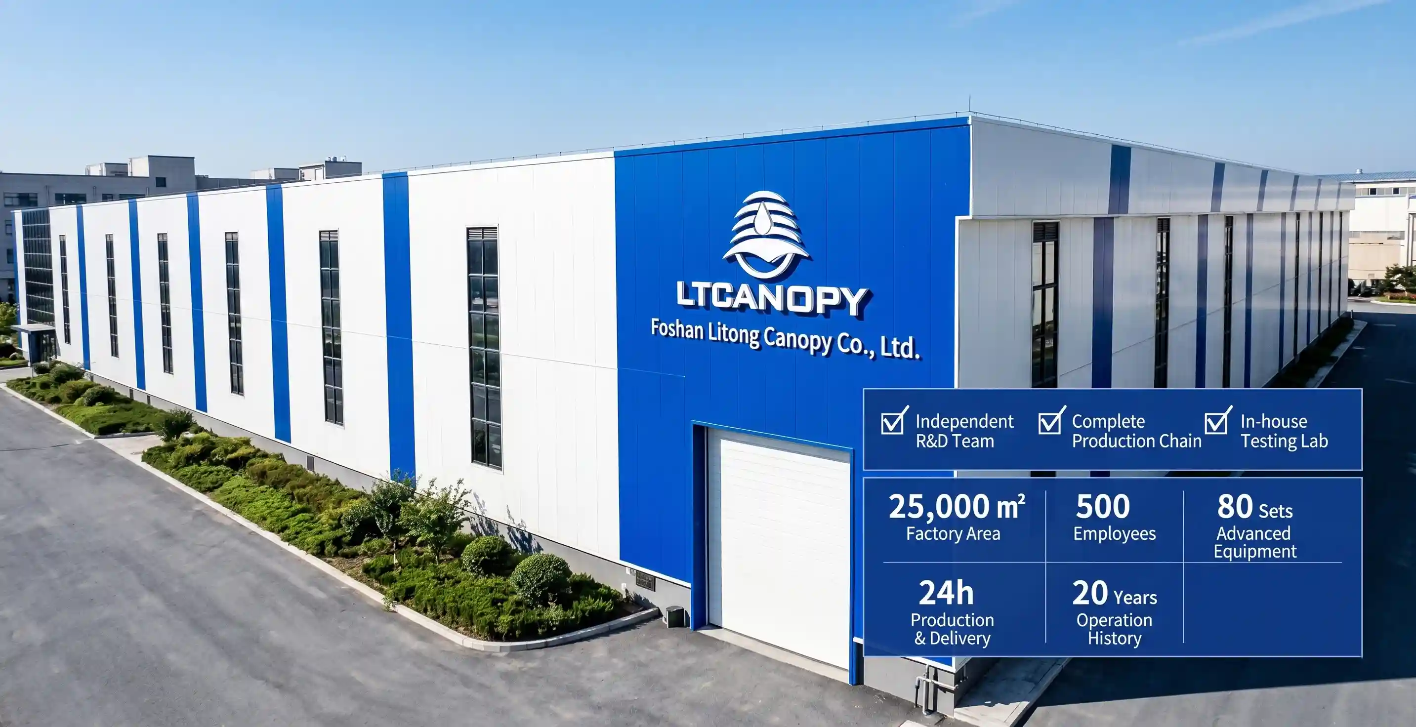 LTCANOPY factory exterior and profile.