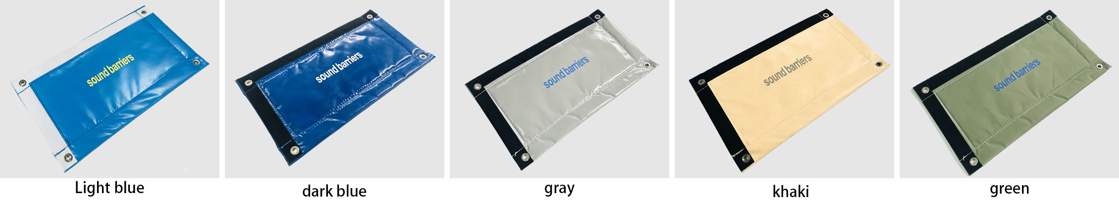 5 colors waterproof sound insulation fabric sample display