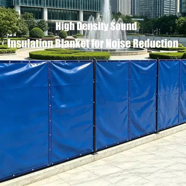Outdoor PVC noise reduction barrier fence finished display